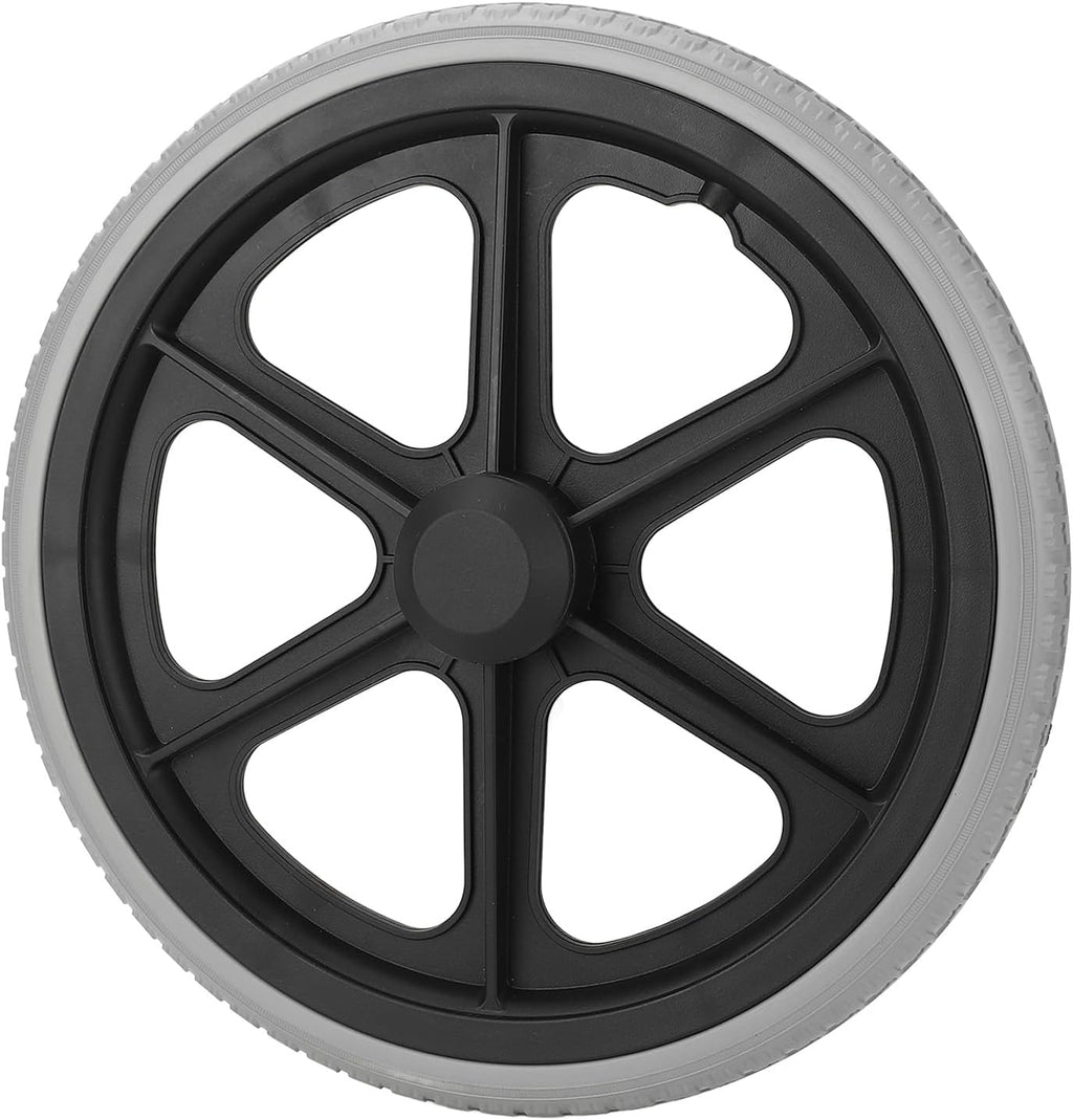 Replacement Wheels, Wheelchair Wheel 14 Inch 350x30mm Wheelchairs Solid Caster Walker Tire 12mm Inner Hole Rollator Wheel