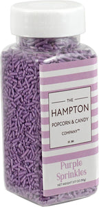 Purple Sprinkles Jimmies 3.17 oz, Sprinkles For Cake Decorating, Cake Sprinkles, Sprinkles For Baking, Ice Cream & More, The Hampton Candy Company