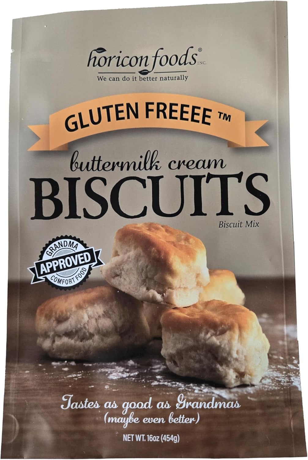 Glutenfreeee Gluten Free Buttermilk Cream Biscuit Mix, 16 Ounce - Delicious, Breakthrough Recipe, Just Like Grandma’s but No Gluten, Easy to Bake, Homemade Flavor, Non-GMO, Celiac Friendly