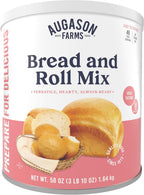 Augason Farms Bread and Roll Mix Can Emergency Food Supply, 48 Servings, 10 Year Shelf Life - Makes 6 Loaves or 72 Bread Rolls for Prepared Meals Ready to Eat