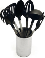 Empire Nylon Deluxe 7 Pc Kitchen Utensil Set w/Stainless Holder