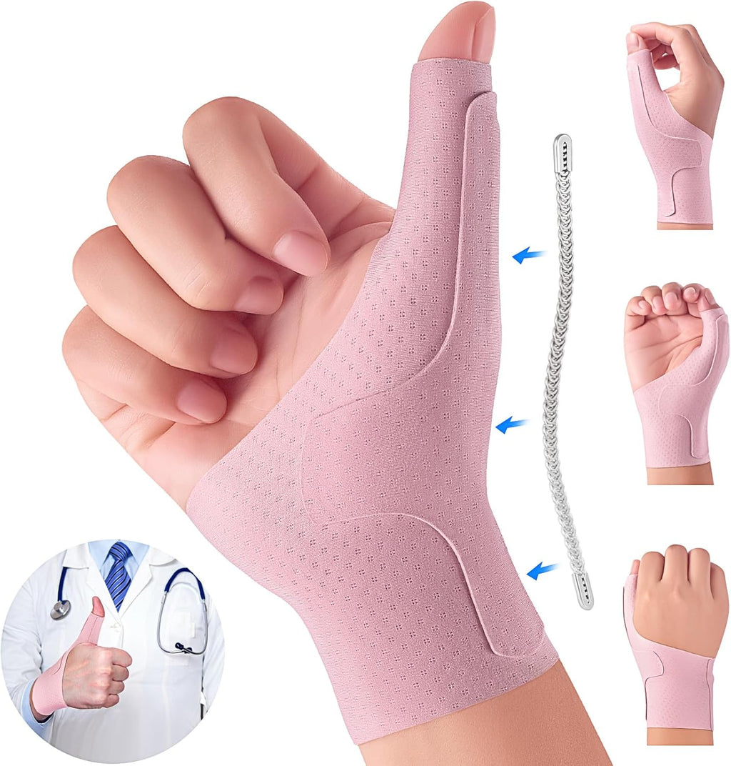Wrist Thumb Brace Mommy Compression Stabilizer Waterproof Thumb Spica Splint for Arthritis,Trigger Finger,De Quervains Tenosynovitis,Tendonitis,CMC Joint Pain and Support-Women Men-Left or Right Hand