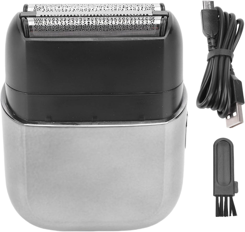 YUYTE Mini Electric Foil Trimmer for Men, Rechargeable Beard & Facial Hair Groomer with Floating Head & LED Display
