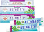 Auromere Ayurvedic Herbal Neem & Clove Toothpaste - All Natural Fluoride Free Toothpaste for Adults and Kids, Suitable for Sensitive Teeth, SLS-Free, Non GMO, Vegan, Cruelty-Free - 5 Pack