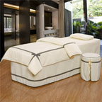KKLT Massage Table Sheet Sets Korean Beauty Bed Cover 4 Sets Bed Skirt Sheet Salon Bed Cover for Body Fumigation Physiotherapy Massage Bed Cover-12 190x70cm(75x28inch)