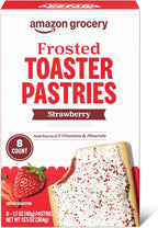 Amazon Grocery, Frosted Toaster Pastries, Strawberry, 13.5 Oz, 8 Ct