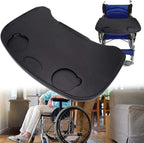 Lap Trays, Wheelchair Tray,Wheelchair Lap Tray, Anti-Fall Plastic Thickening, Wheelchair Desk Table Tray with Cup Holder/Laptop Overbed Bedside Side Table Universal Board, Black