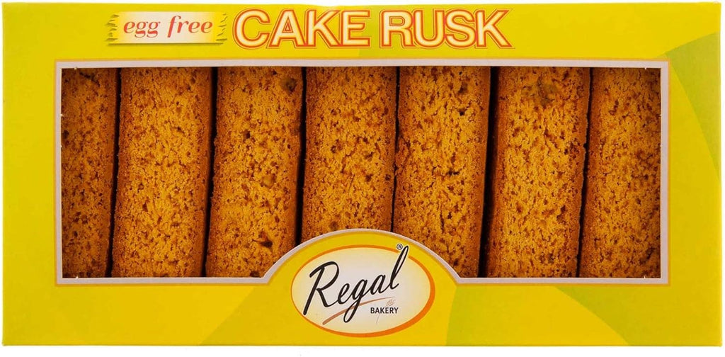 Regal Bakery Cake Rusk - Egg free - 18 pieces - (pack of 3)