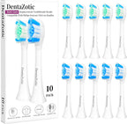 Gum Care Replacement Heads for Philips Sonicare, Electric Toothbrush Replacement Heads for Adults, Soft Bristles, White 10 Pack