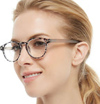 OCCI CHIARI Stylish Reading Glasses 2.75 Women Chunky Readers 275 for Lady Clear Lens (1.0 1.25 1.5 1.75 2.0 2.25 2.5 2.75 3.0 3.5 4.0 5.0 6.0) larger