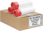 Aluf Plastics Tall Kitchen 13 Gallon Drawstring Trash Bags 0.9 MIL - (Bulk 200 Count) - 24" x 27" - Wholesale, Commercial Garbage Bags