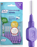 TePe Interdental Brushes 1.1mm Purple - 3 Packets of 8 (24 Brushes) by TePe