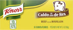 Knorr Bouillon Cubes Beef Flavor Bouillon/Caldo de Res Pack of 24, 8 Ct For Sauces, Soups and Stews Naturally Flavored 3.1 oz