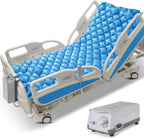 Careboda Alternating Pressure Mattress Anti Decubitus Air Pads with Electric Quiet Pump System, Pressure Sore Pad and Bed Sore Prevention, Air Mattress for Hospital Bed and Home Use Blue 75" x 35"