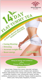 14-Day Flat belly Tea, Natural Weight Loss and Detox Blend, 30 Herbal Tea Bags,Fat burner,Belly Fats Burner,Reduce Bloating,Digestive Health,Slim Stomach