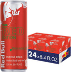 Red Bull Red Edition Energy Drink, Watermelon, with 80mg Caffeine plus Taurine & B Vitamins, 8.4 Fl Oz, 6 Packs of 4 Cans (Pack of 24)