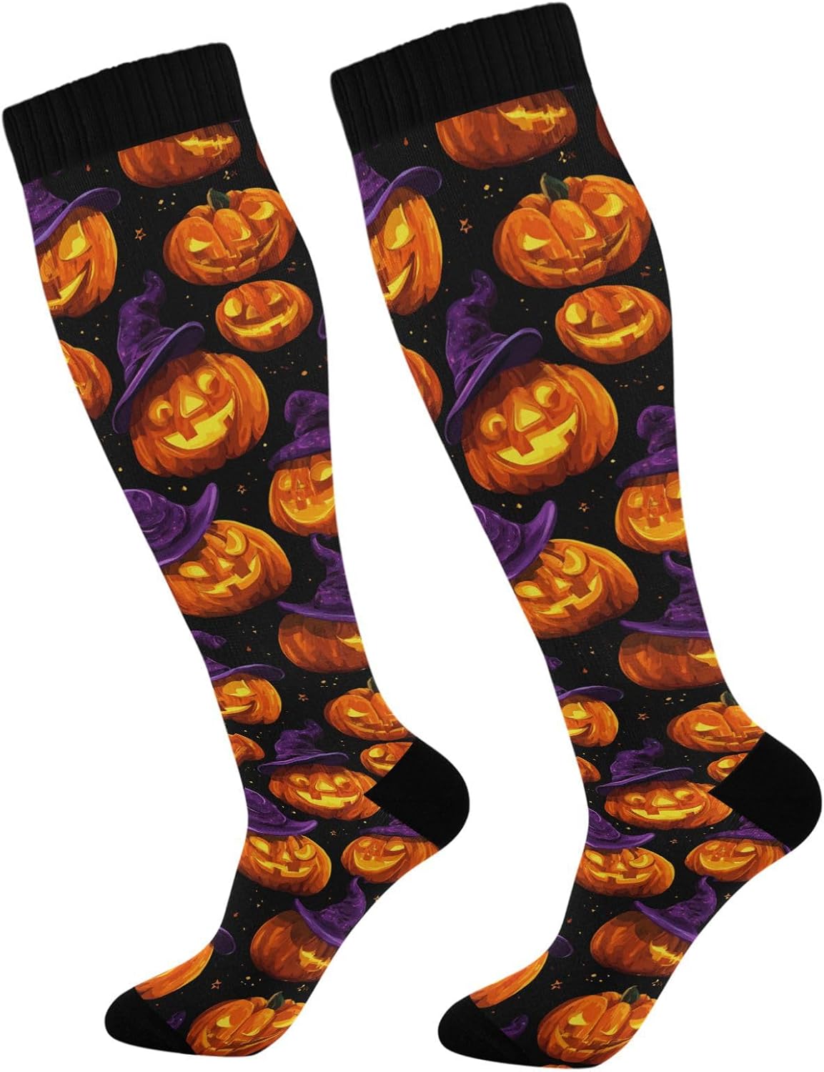 Wusikd Cats Compression Socks for Women and Men Circulation Cute Long Socks for Athletic Running 1