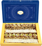 Ghasitaram Gifts Diwali Gifts Diwali Sweet - Assorted Box Pure Kaju Katlis, Dryfruit Sweets 800 GMS