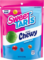 SweeTARTS Mini Chewy Candy, Mixed Fruit Flavors (Cherry, Grape, Lemon, Apple & Orange), Sweet & Tart Chewy Candy, 12 oz Bag