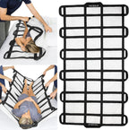 Vive Transfer Blanket with Handles 77” x 38.5” - Bed Positioning Pad, Straps - Reusable, Washable Patient Lifting Device Body Lift, Turning, Sliding Moving - Caregiver, Family Aid, Bedridden, Elderly