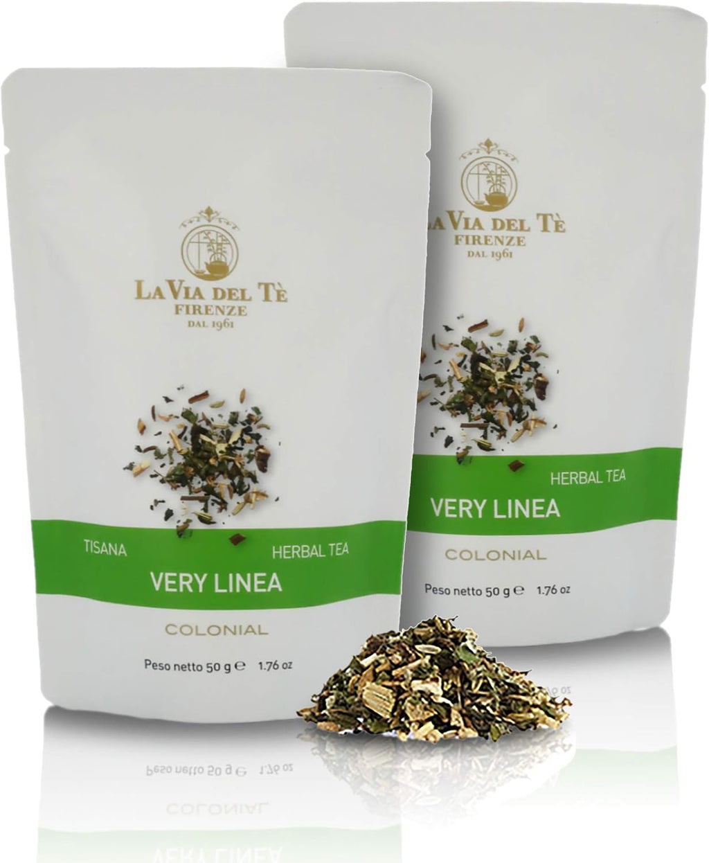 Herbal Tea Very Linea, Diuretic Loose-Leaf Herbal Tea in Pouch, 50g / 1.76oz (Pack of 2 Pieces)