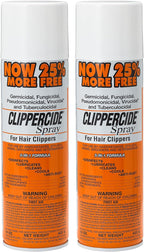CLIPPERCIDE 5-in-1 Clipper Disinfectant Spray 15oz, 2 Pack | Cleans, Lubricates, Cools, Prevents Rust & Disinfects | Professional Clipper Spray for Barbers, Stylists & Pet Groomers | Made by BARBICIDE