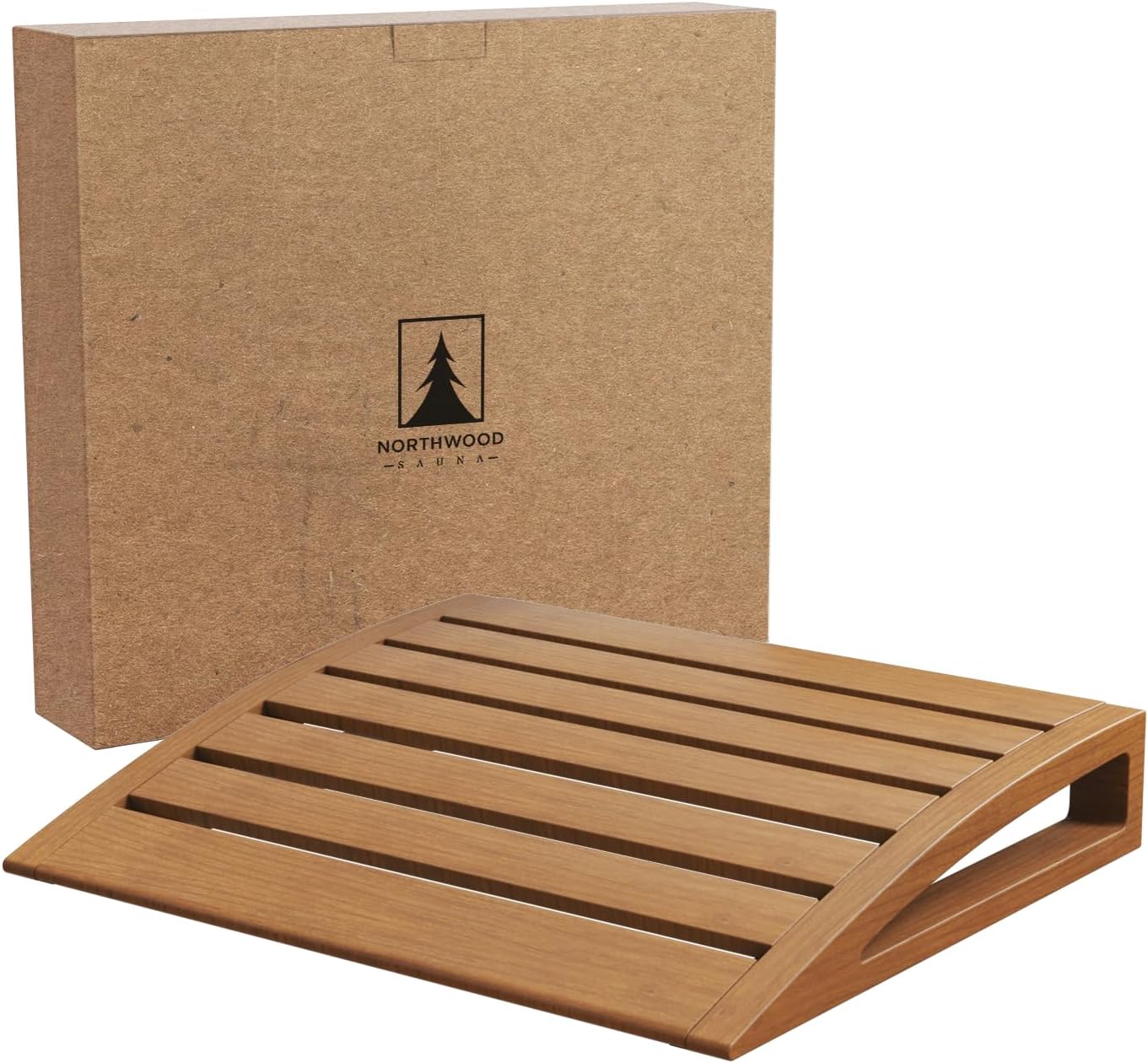 Northwood Sauna - Sauna Headrest - Handmade from Canadian Red Cedar Wood - Ergonomic Neck Support Pillow