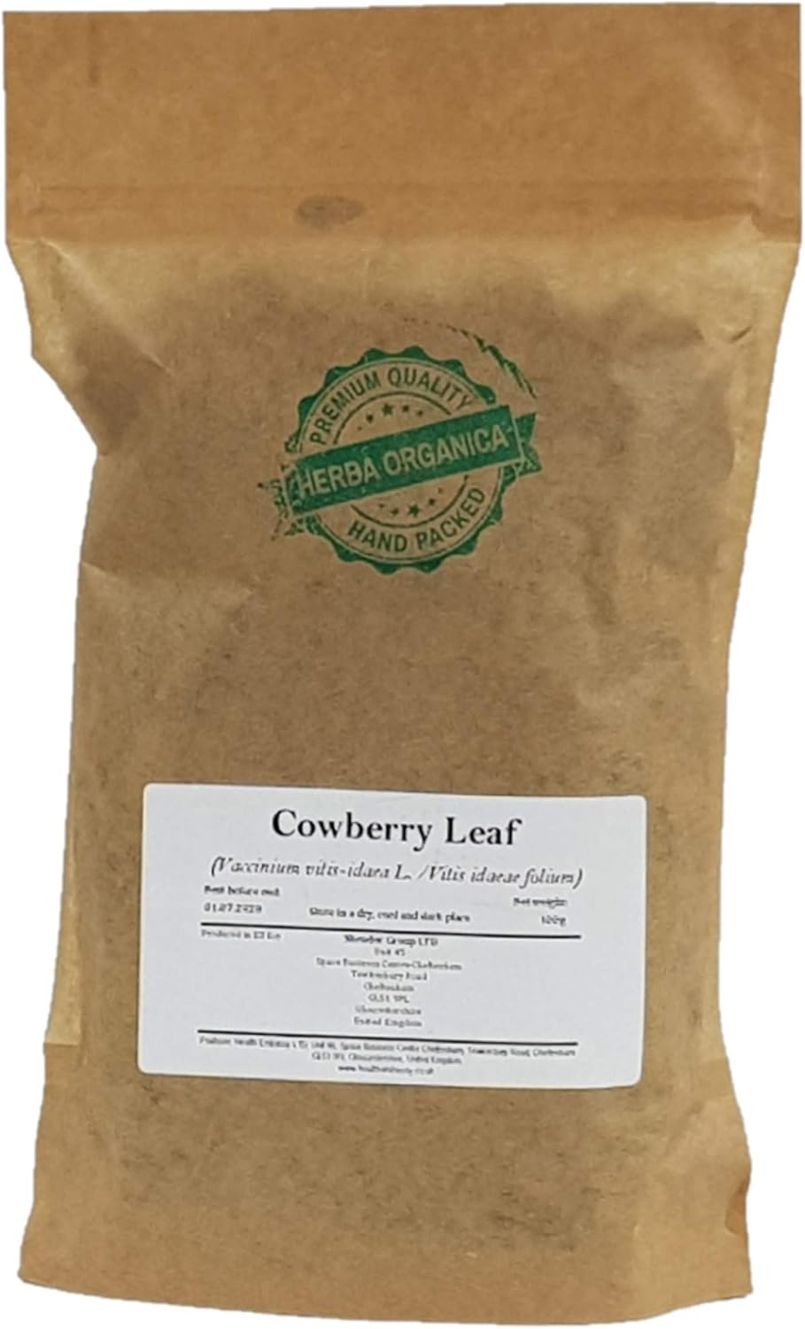 Herba Organica Cowberry Leaf - Vaccinium Vitis-Idaea L - Herbal Tea (100g)