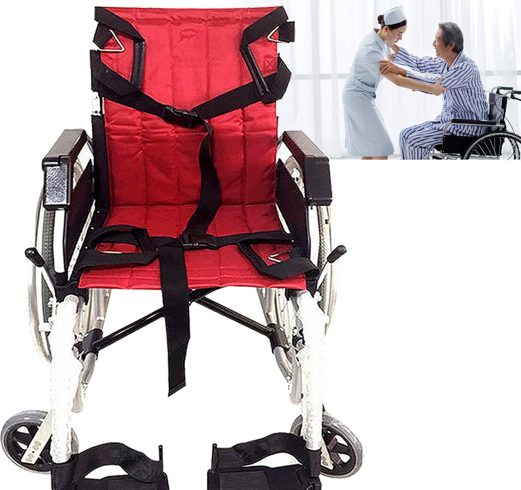 Wheelchair Seat Belt, Emergency Evacuation Chair Multifunction Lift Sling Transfer Belt for Seniors, Bedridden and Disabled, Comfort Wheelchair Cushion - Elderly Transfer Helper