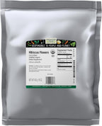 Frontier Co-op Organic Hibiscus Flowers, 16 Ounce, Sun Dried Bright Red Color, Fruity Flavor, Non Irradiated, Non ETO, Kosher