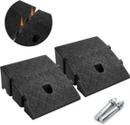 CertBuy 2 Pack Curb Ramp 5 Inch Rise, Portable Lightweight Plastic Driveway Curb ramps, Threshold Ramps Set for Loading Dock, Driveway, Sidewalk for Scooter, Wheelchair, Car, Truck, Motorcycle, Dolly
