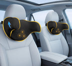 Lofty Aim Car Neck Pillow: 2 Pack Ergonomic Memory Foam Headrest Pillow for Driving, Adjustable Neck Support Cushion for Pain Relief, Head Rest Pillows for Car Seat, Truck - Black