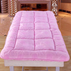Pink,180 * 60cm(R),LDLCYCN SPA Massage Table Mattress Pad Cover Without Hole Beauty Salon Bed Pad Lash Bed Cushion Cover for Spa Massage Table Tattoo Table Beauty Salon Bed Square/Round Head