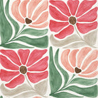 IHR Ideal Home Range Party Napkins Disposable 3-Ply Paper Lunch Napkin Pack, 6.5" x 6.5", Modern Petals Pattern, 20-Count