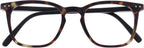 OPULIZE BEX Reading glasses for Women Men, Large Designer Style Sturdy frame with Spring Hinges,Matt Brown Tortoiseshell With Black Arms +2.5 (Pack of 1)
