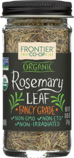 Frontier Co-op Organic Whole Rosemary Leaf, 0.85 Ounce Bottle, Pungent, Herbaceous, Fresh Earthy Taste & Aroma, Kosher