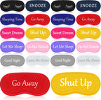 Eurzom 20 Pieces Funny Sleeping Eye Mask Bulk with Adjustable Strap Sleep Blackout Eye Mask for Night Blindfold Cover for Spa Women Men Adult Pajama Party Favors(Fresh Colors)