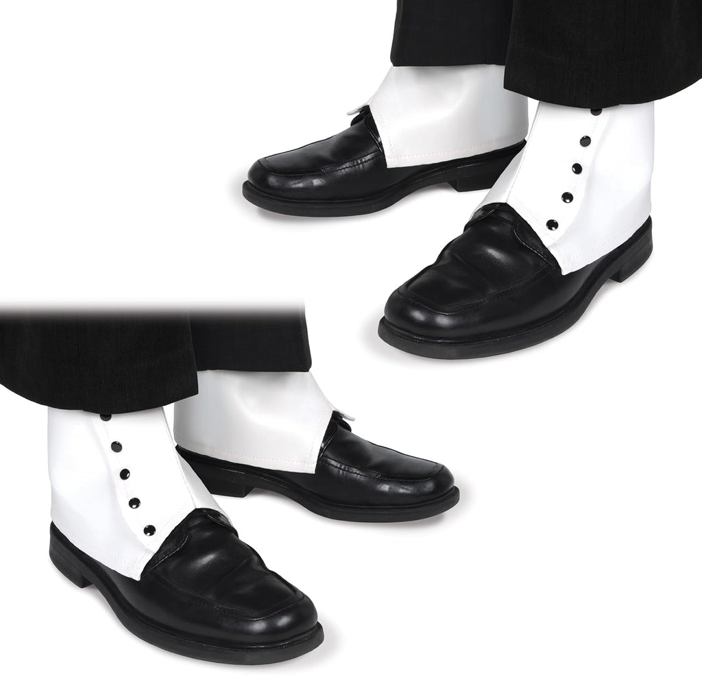 Beistle 2 Pairs Spats, White