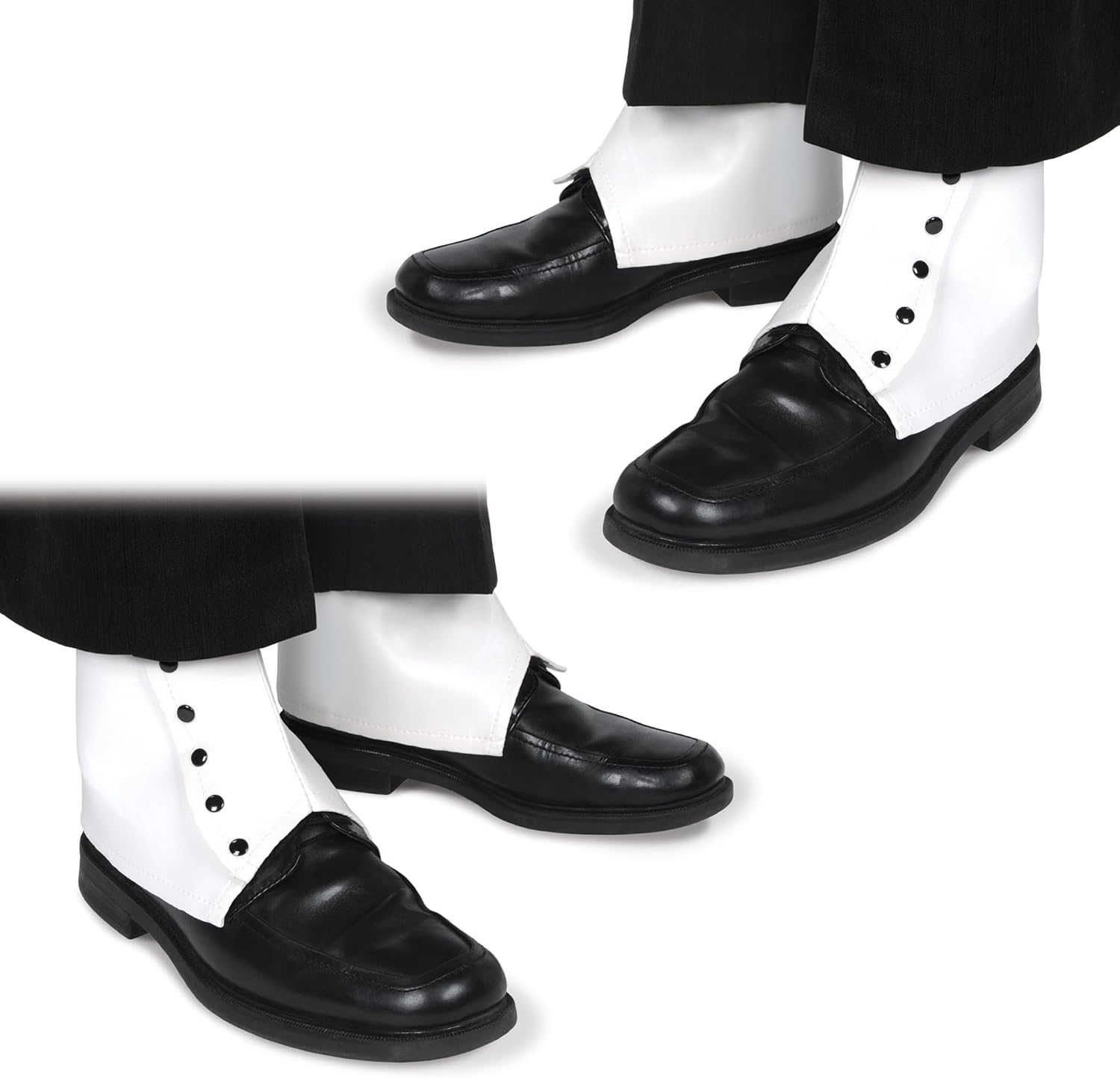 Beistle 2 Pairs Spats, White