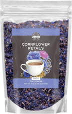 Birch & Meadow 4 oz Whole Cornflower Petals, Decorative, Tea & Cooking Additive