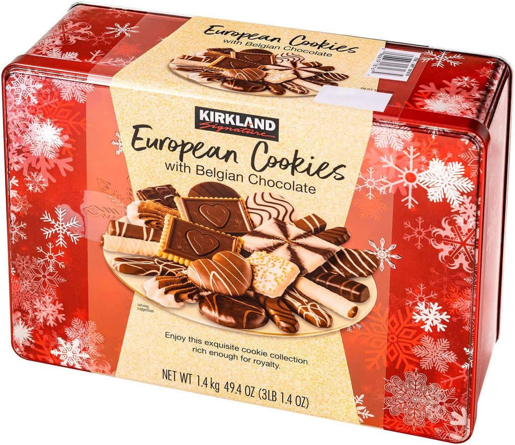 European Cookies LIMITED EDITITON Kirkland Signature with Belgian Chocolate, 49.4 Ounce