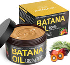 Batana Oil for Hair Growth, 100% Natural Pure Batana Oil Paste from Dr. Sebi Honduras, Prevents Hair Loss, Enhances Thickness, Organic Raw Scalp Mask for Women & Men (4.05 Oz)