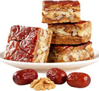 Walnut & Jujube Pie 250g,Natural Energy Snack with Whole Walnuts & Dates,Sweet & Chewy Healthy Snack,Nutritious Nut Snack, Perfect for Breakfast, Tea Time & On-the-Go,Individually Packaged & Portable