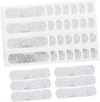 VOSAREA 100Pcs Glitter Adhesive Bandages Breathable Care Stickers with Stylish Sparkle Design for Adults Wound Protection and Skin Friendly Patch