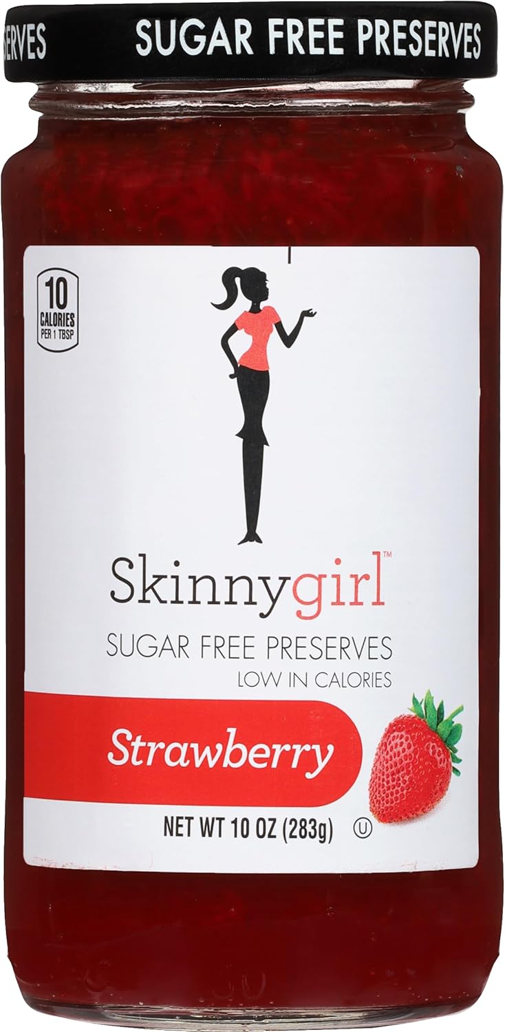 Skinnygirl Sugar Free Kosher Preserves, Strawberry, 10 Ounce