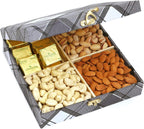 Jaiccha Ghasitaram Cross Check Wooden Dryfruits Box with Chocolates|Gift for Diwali Gifts,Holi,Rakhi,Valentine,Christmas,Birthday,Anniversary,Her,Him|