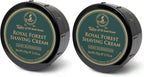 Taylor of Old Bond Street Royal Forest Fragrance Shaving Cream Bowl 150g (2-Pack) – Rich Lather for Traditional Shaving