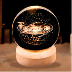 Starry Sky Lamp 3.15-inch Big Crystal Ball Night Light, USB Powered, Warm Lighting Colors (Universe) Lover's Gifts & Children's Gifts & Holiday Gifts & Bedside Table Items
