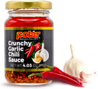 Polar Crunchy Garlic Chili Sauce 4.03oz (Pack of 1), Extra Crispy Chili Oil, Savory Umami Topping, Good on Everything, Gourmet Hot Sauce, Savory condiment, Vegan Friendly, Gourmet Hot Sauce, No MSG, Chili Crisp