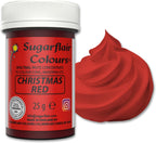 Valentines day, Red Sugarflair Spectral concentrated paste, Food Colouring, cake decoration- Chrsitmas Red. by Culpitt